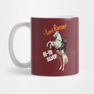 The Lone Ranger - Hi Yo Silver - Clayton Moore - 40s Tv Western Mug